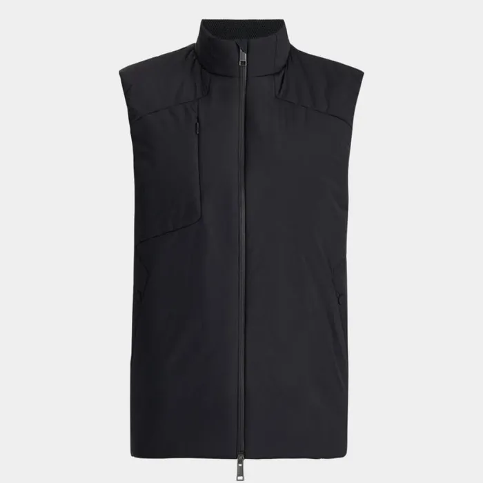GFORE Outerwear Men HYBRID SWEATER PUFFER VEST Onyx