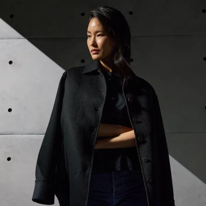 GFORE Outerwear Women DOUBLE FACED CASHMERE JACKET Onyx