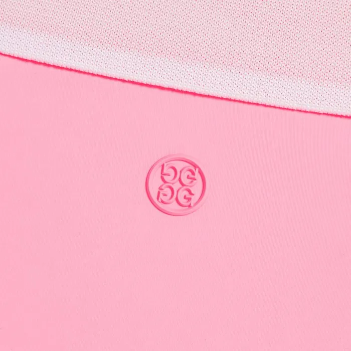 GFORE Polos and Shirts Women COLOUR BLOCK COLLAR SILKY TECH NYLON LONG SLEEVE ZIP POLO Candy GFORE Polos and Shirts Women COLOUR BLOCK COLLAR SILKY TECH NYLON LONG SLEEVE ZIP POLO Candy