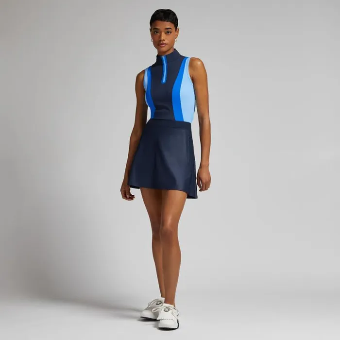 GFORE Polos and Shirts Women COLOUR BLOCK SILKY TECH NYLON SLEEVELESS POLO Twilight GFORE Polos and Shirts Women COLOUR BLOCK SILKY TECH NYLON SLEEVELESS POLO Twilight