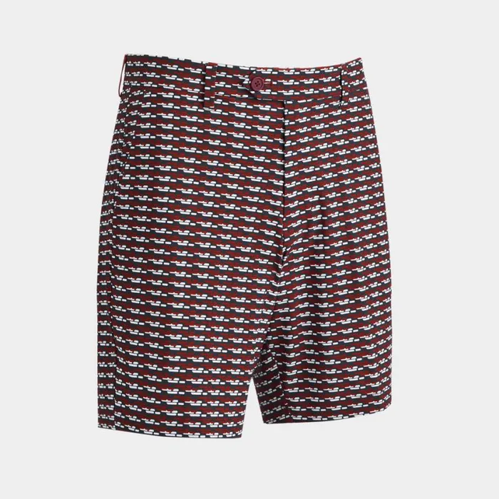 GFORE Shorts Men BRICK STRIPE MAVERICK 4WAY STRETCH SHORT Cabernet