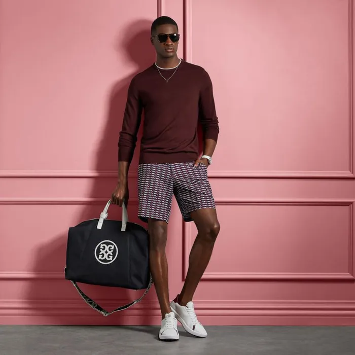GFORE Shorts Men BRICK STRIPE MAVERICK 4WAY STRETCH SHORT Cabernet GFORE Shorts Men BRICK STRIPE MAVERICK 4WAY STRETCH SHORT Cabernet