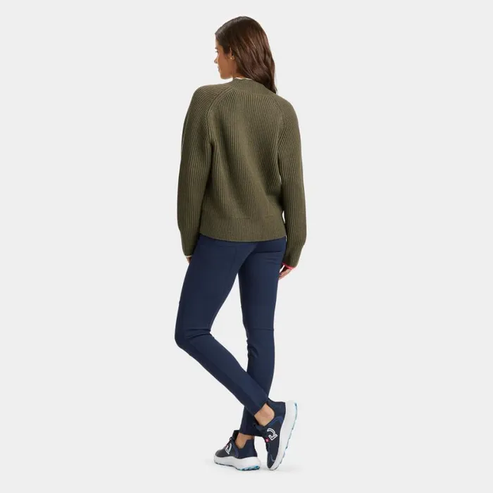 GFORE Sweaters Women CHUNKY RIB MERINO WOOL RELAXED FIT V NECK SWEATER Isle GFORE Sweaters Women CHUNKY RIB MERINO WOOL RELAXED FIT V NECK SWEATER Isle