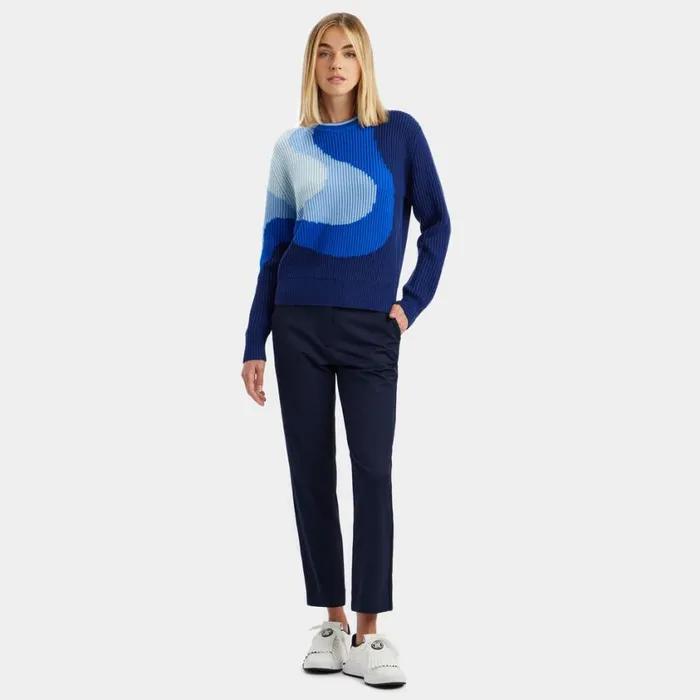 GFORE Sweaters Women MERINO WOOL GRADIENT JACQUARD CREWNECK SWEATER Space GFORE Sweaters Women MERINO WOOL GRADIENT JACQUARD CREWNECK SWEATER Space