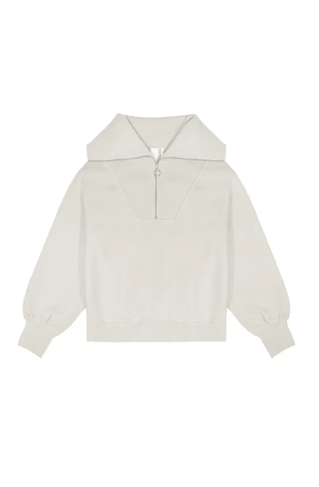 Hoodies and Sweatshirts Women Jaded London NTRLS Stone Quarter Zip Sweatshirt