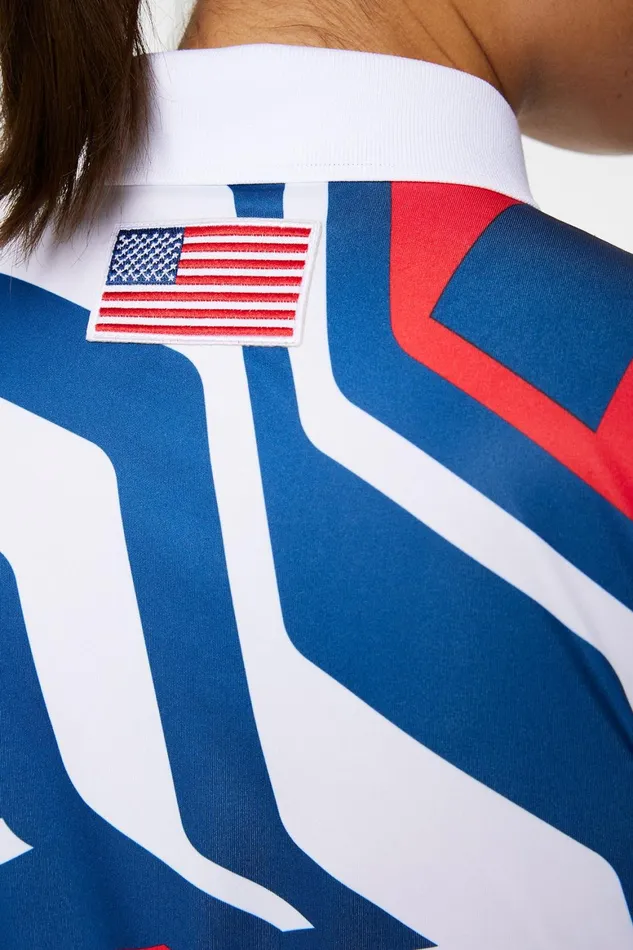 JLindeberg Felicite Print Polo Women Polo Shirts