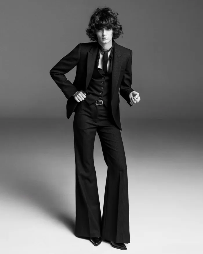 Jackets and Blazers Nili Lotan Women ANABEL BLAZER Charcoal Pinstripe