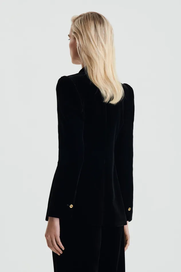 Jackets Scanlan Theodore Women VELVET JACKET BLACK Jackets Scanlan Theodore Women VELVET JACKET BLACK