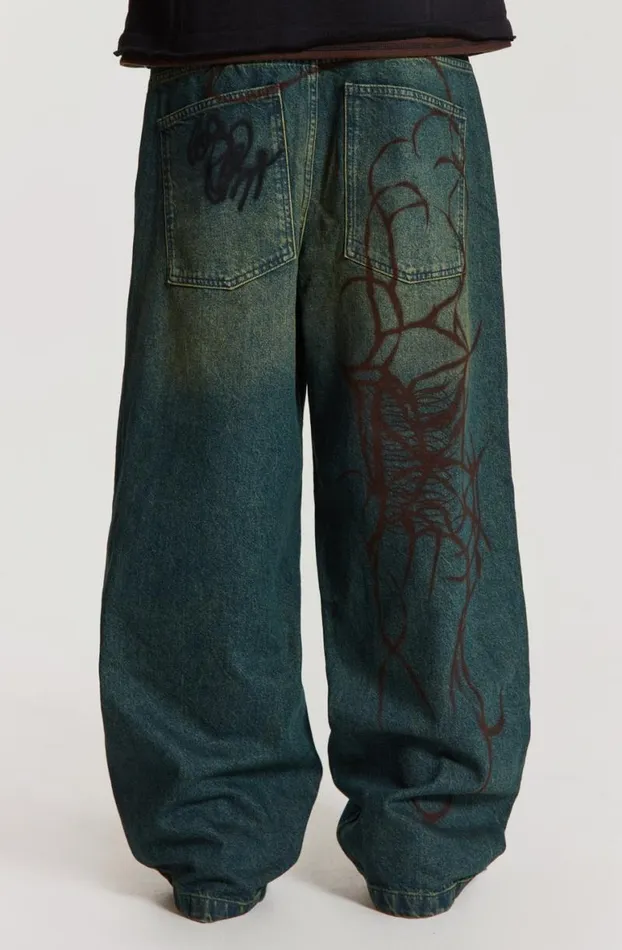 Jeans Men Jaded London Through The Trees Baggy Jeans
