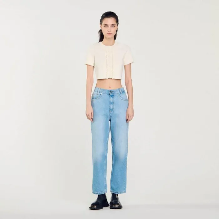 Jeans Women SANDRO Lowrise Straightleg Jeans Blue Jean Jeans Women SANDRO Lowrise Straightleg Jeans Blue Jean