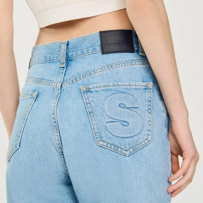 Jeans Women SANDRO Lowrise Straightleg Jeans Blue Jean Jeans Women SANDRO Lowrise Straightleg Jeans Blue Jean