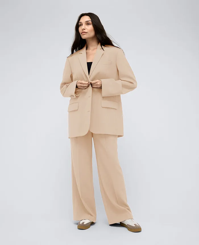 Kenneth Cole Blazers and Jackets Women Vision Twill Three Button Boyfriend Blazer Blue Kenneth Cole Blazers and Jackets Women Vision Twill Three Button Boyfriend Blazer Blue