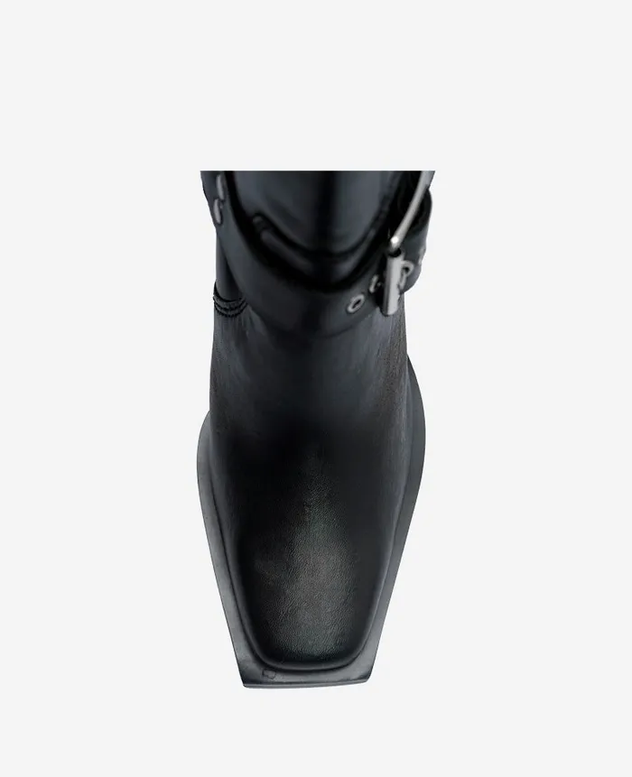 Kenneth Cole Boots and Booties Women Emmett Leather Buckle Boot Black Kenneth Cole Boots and Booties Women Emmett Leather Buckle Boot Black