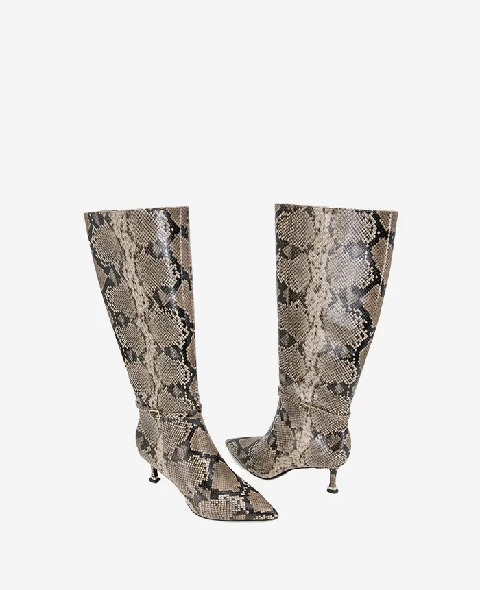Kenneth Cole Boots and Booties Women Utah Leather Boot Grey Kenneth Cole Boots and Booties Women Utah Leather Boot Grey