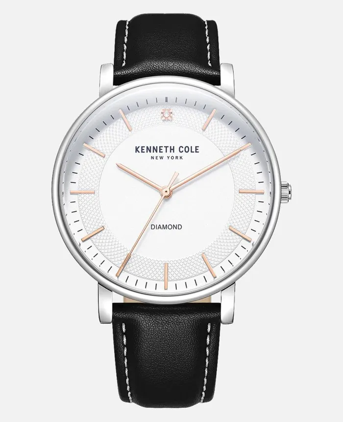 Kenneth Cole Mens Men Genuine Diamond Stainless Steel Watch With Interchangeable Bracelet Strap Gift Set Black Kenneth Cole Mens Men Genuine Diamond Stainless Steel Watch With Interchangeable Bracelet Strap Gift Set Black
