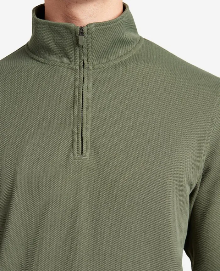 Kenneth Cole Sweaters Men QuarterZip Knit Pullover Green Kenneth Cole Sweaters Men QuarterZip Knit Pullover Green