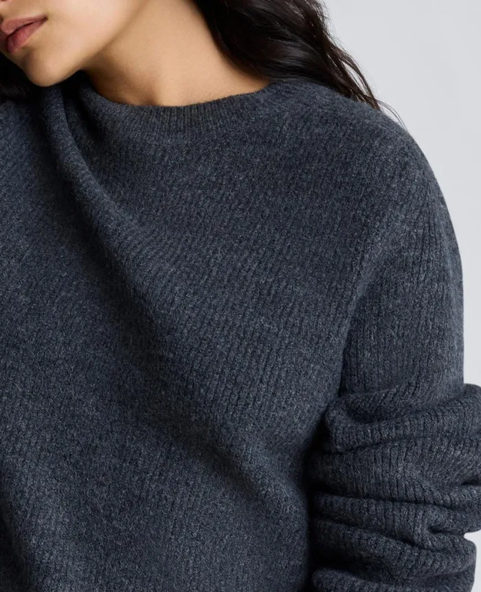Kenneth Cole Sweaters Women Oversized Crew Neck Sweater Black