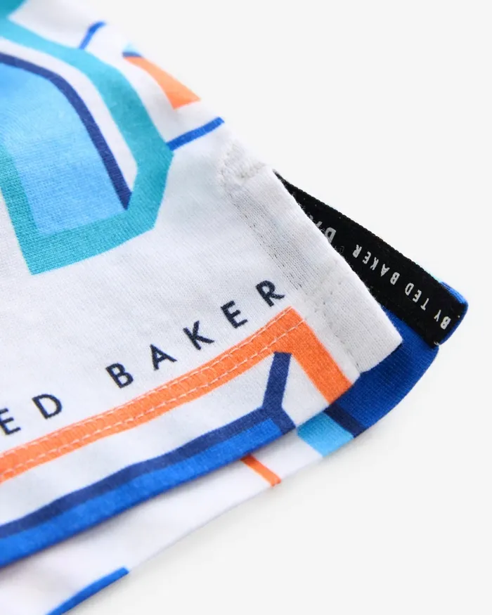 Kids ILIE 8211 Graphic TPrint Cotton TShirt White Ted Baker Baby Kids ILIE 8211 Graphic TPrint Cotton TShirt White Ted Baker Baby