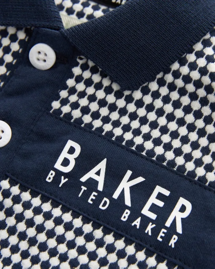 Kids SERGIU 8211 Textured Pattern Polo Shirt And Shorts Set Navy Ted Baker Sets and Outfits Kids SERGIU 8211 Textured Pattern Polo Shirt And Shorts Set Navy Ted Baker Sets and Outfits
