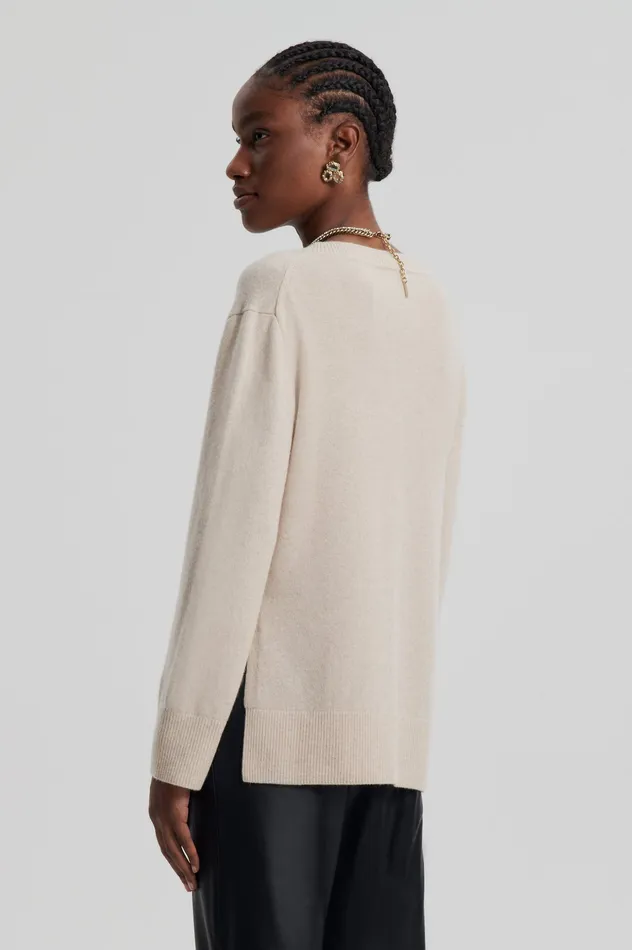 Knitwear Women Scanlan Theodore CASHMERE V WHEAT Knitwear Women Scanlan Theodore CASHMERE V WHEAT