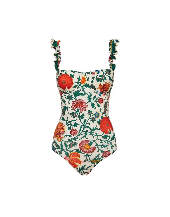 La Doublej Boop Swimsuit Dragonflower Mini Multicolor In Lycra Women Swimwear