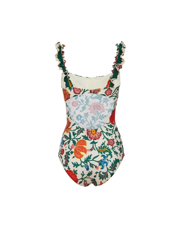 La Doublej Boop Swimsuit Dragonflower Mini Multicolor In Lycra Women Swimwear