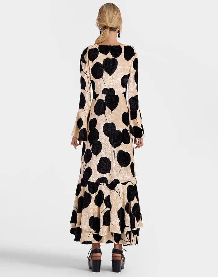 La Doublej Cocteau Dress Lunaria Light Pink In Crushed Velvet Women Dresses