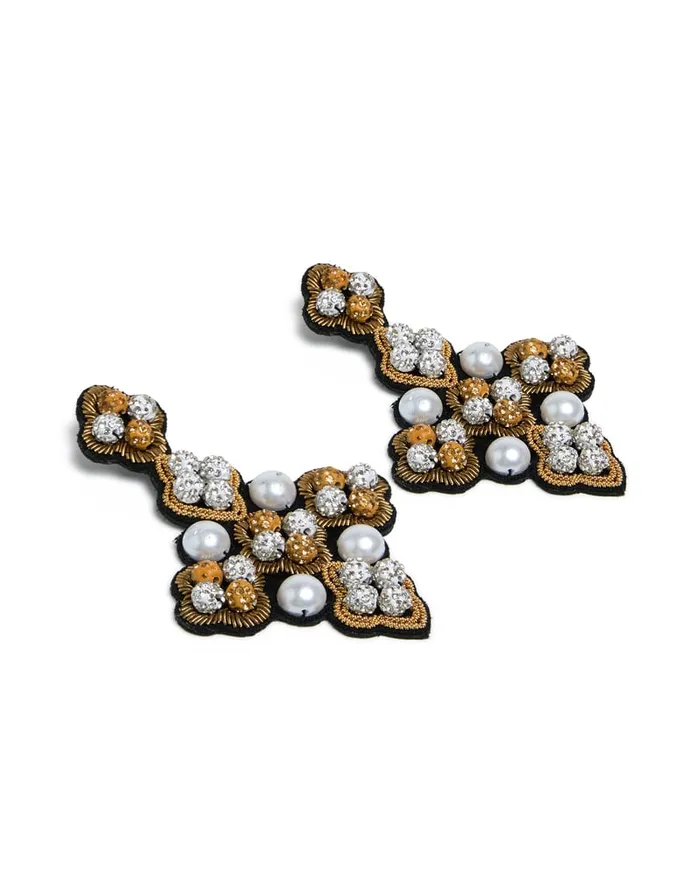 La Doublej Ella Earrings Solid Gold In Mix Pearls Women Jewelry
