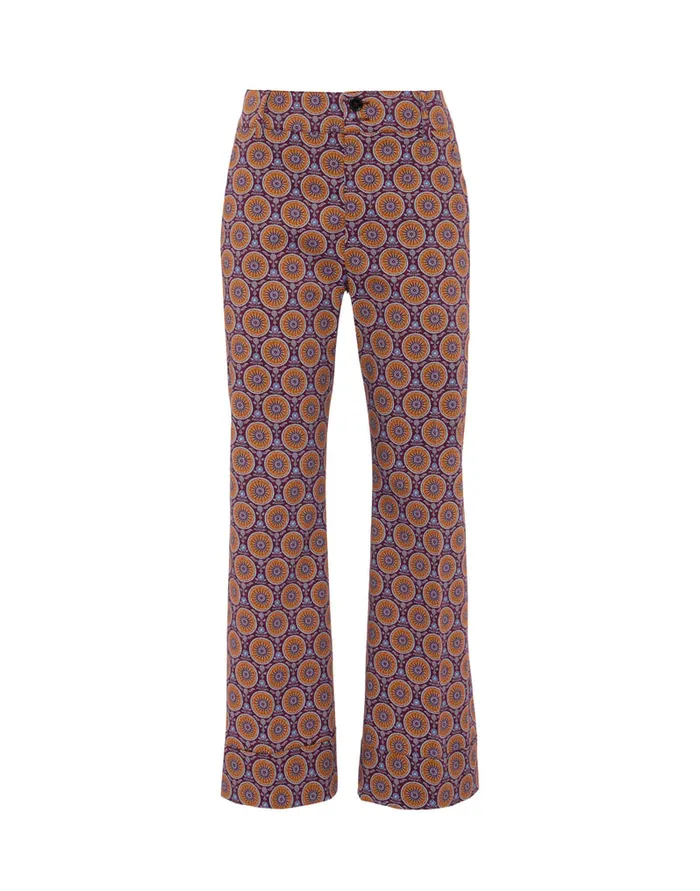La Doublej Hendrix Pants Sovereign Mini Purple In Heavy Cotton Stretch Women Shorts and Pants