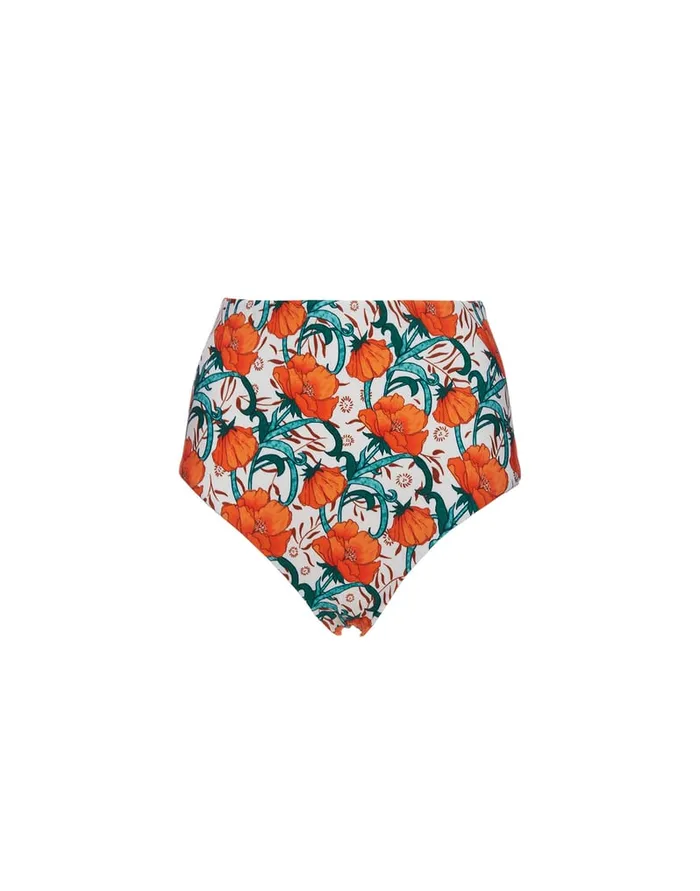 La Doublej Honey Bottom Morpheus Orange In Lycra Women Swimwear