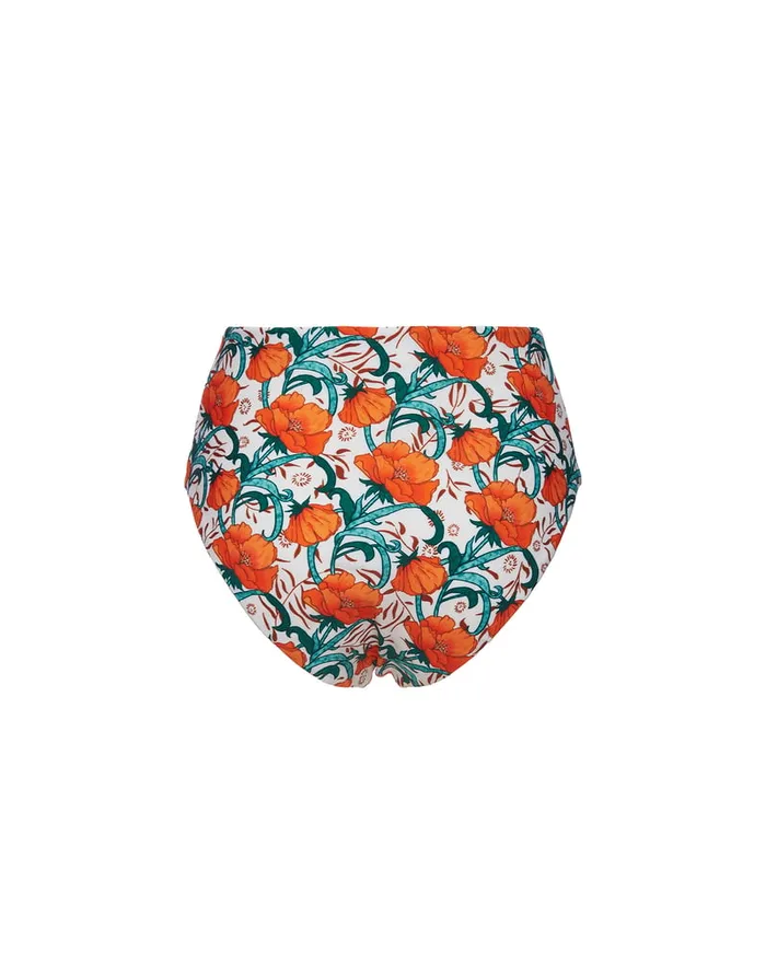 La Doublej Honey Bottom Morpheus Orange In Lycra Women Swimwear