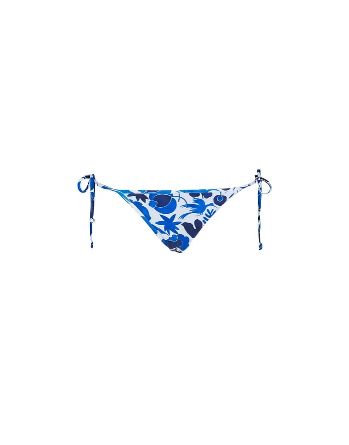 La Doublej String Bikini Bottom Wildbird Blu In Lycra Women Swimwear