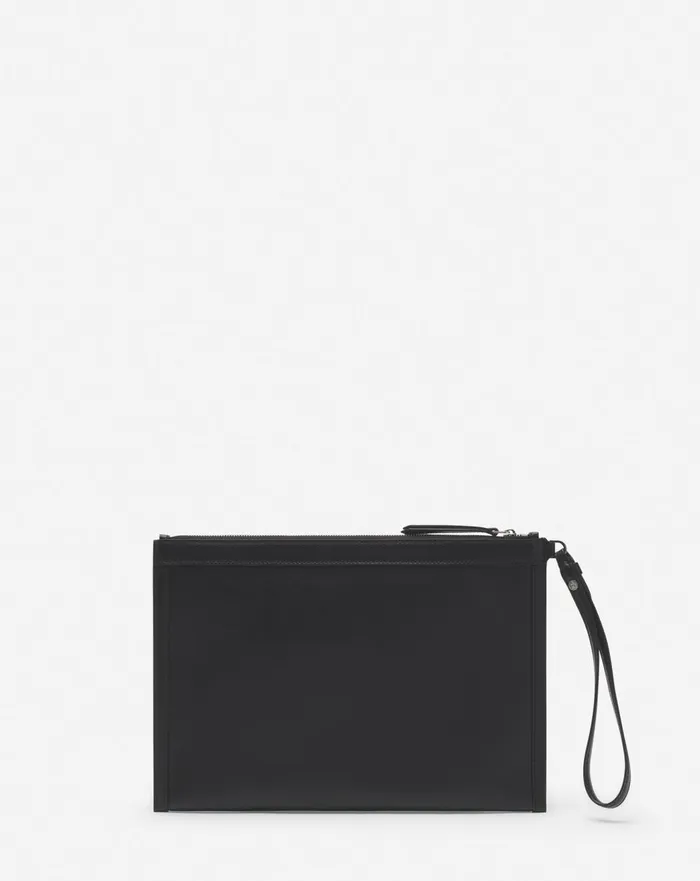 Lanvin X Future Leather Clutch With Pins Blackmulticolour Men Lanvin Wallets and Small Leather Goods Lanvin X Future Leather Clutch With Pins Blackmulticolour Men Lanvin Wallets and Small Leather Goods