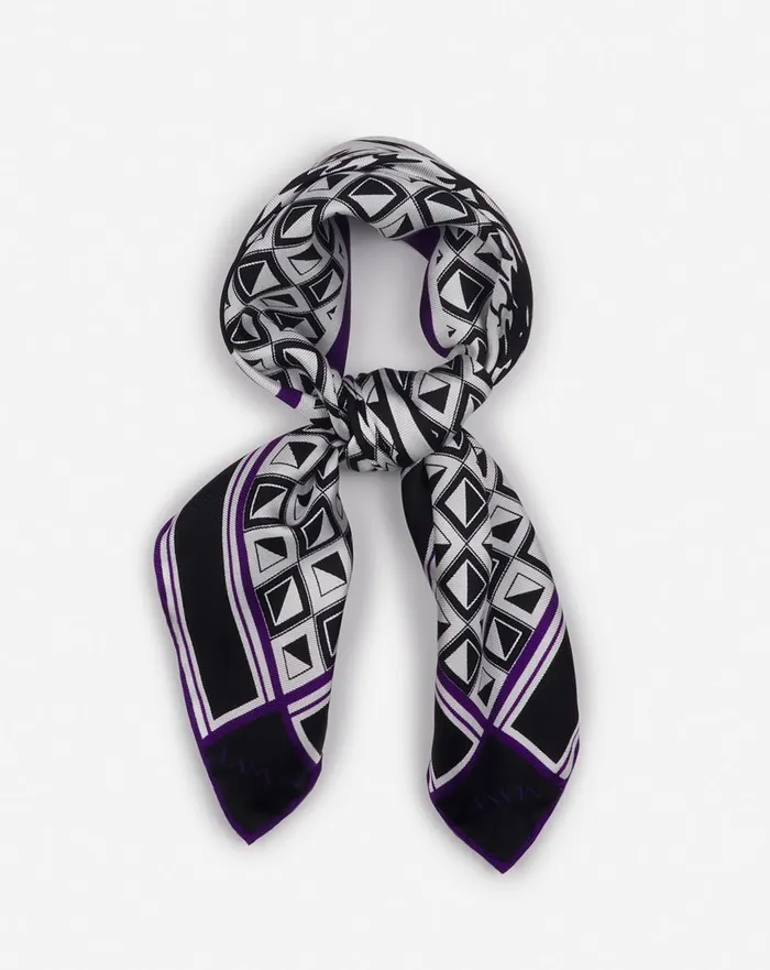 Lanvin X Future Scarf Eagle Print And Silk Triangles Blackpurple Reign Men Lanvin Hats Lanvin X Future Scarf Eagle Print And Silk Triangles Blackpurple Reign Men Lanvin Hats