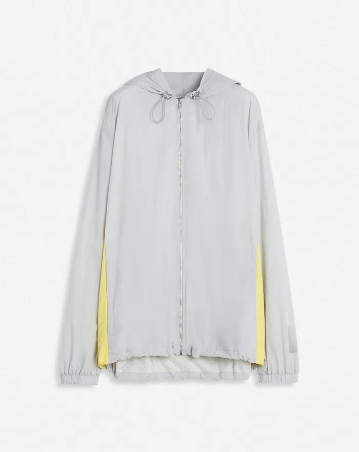 Lanvin X Future Zipped Hoodie With Contrasting Stripes Eagle Grey Men Lanvin Knitwear and Sweatshirts Lanvin X Future Zipped Hoodie With Contrasting Stripes Eagle Grey Men Lanvin Knitwear and Sweatshirts