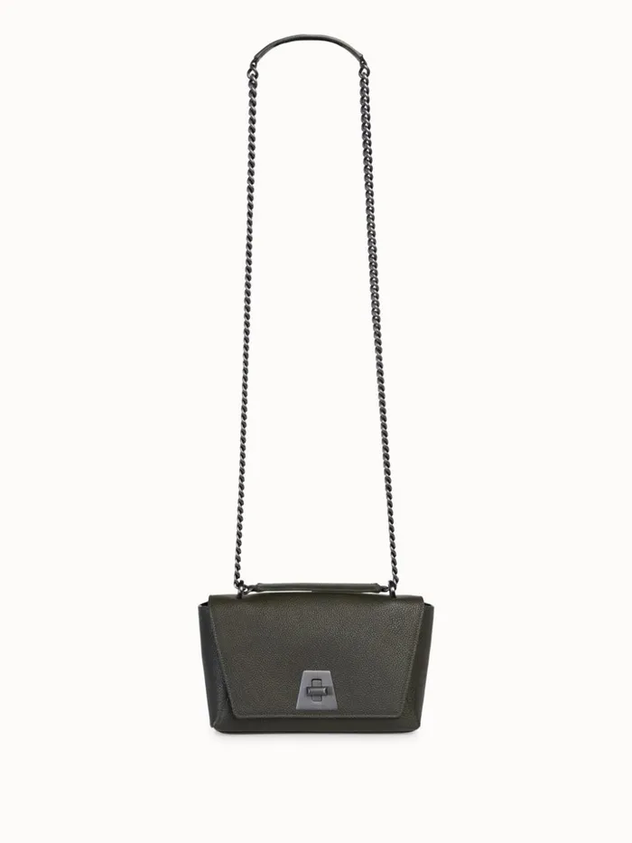 Leather Crossbody Bag Olive Women Akris Crossbody Bags