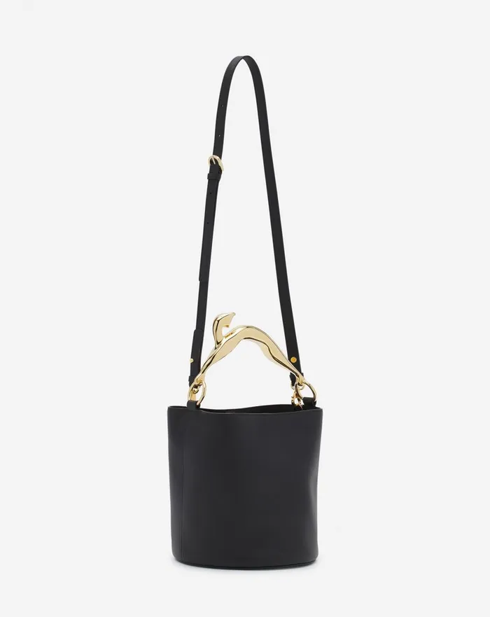 Leather Fusion Cat Bucket Bag Black Women Lanvin Crossbody Bags and Shoulder Bags Leather Fusion Cat Bucket Bag Black Women Lanvin Crossbody Bags and Shoulder Bags