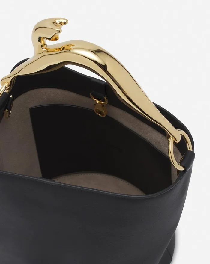 Leather Fusion Cat Bucket Bag Black Women Lanvin Crossbody Bags and Shoulder Bags Leather Fusion Cat Bucket Bag Black Women Lanvin Crossbody Bags and Shoulder Bags