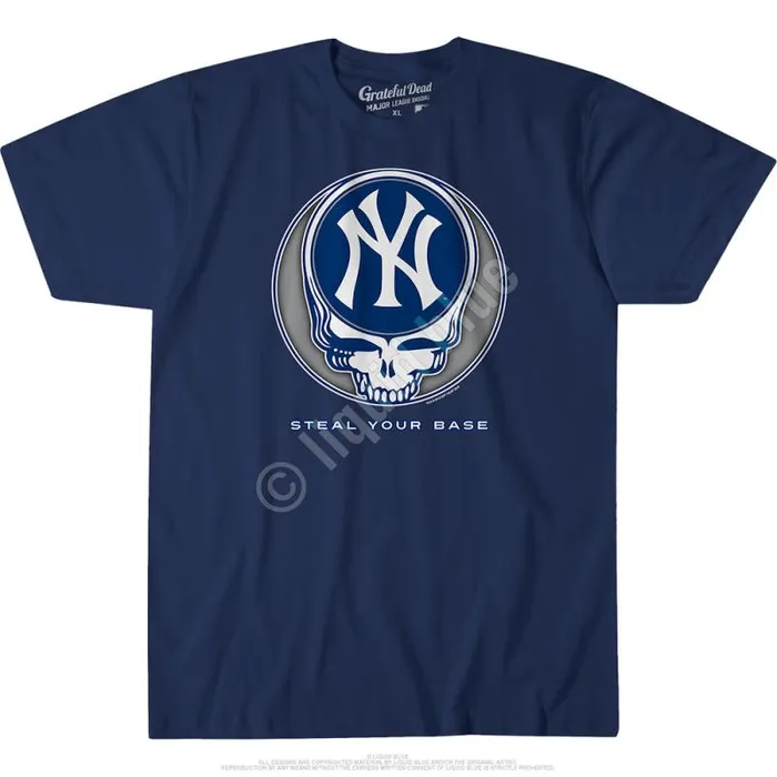 Liquid Blue Athletic TShirt Men New York Yankees Steal Your Base Navy Athletic TShirt Liquid Blue Athletic TShirt Men New York Yankees Steal Your Base Navy Athletic TShirt