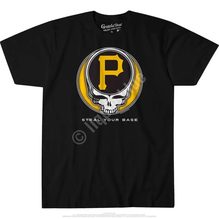 Liquid Blue Athletic TShirt Men Pittsburgh Pirates Steal Your Base Black Athletic TShirt Liquid Blue Athletic TShirt Men Pittsburgh Pirates Steal Your Base Black Athletic TShirt