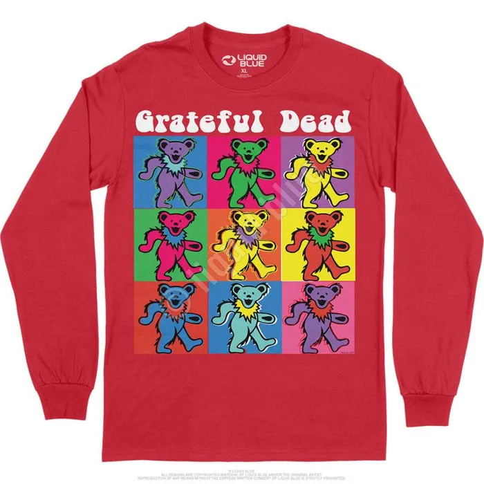 Liquid Blue Long Sleeve Men Hollywood Bears Long Sleeve TShirt