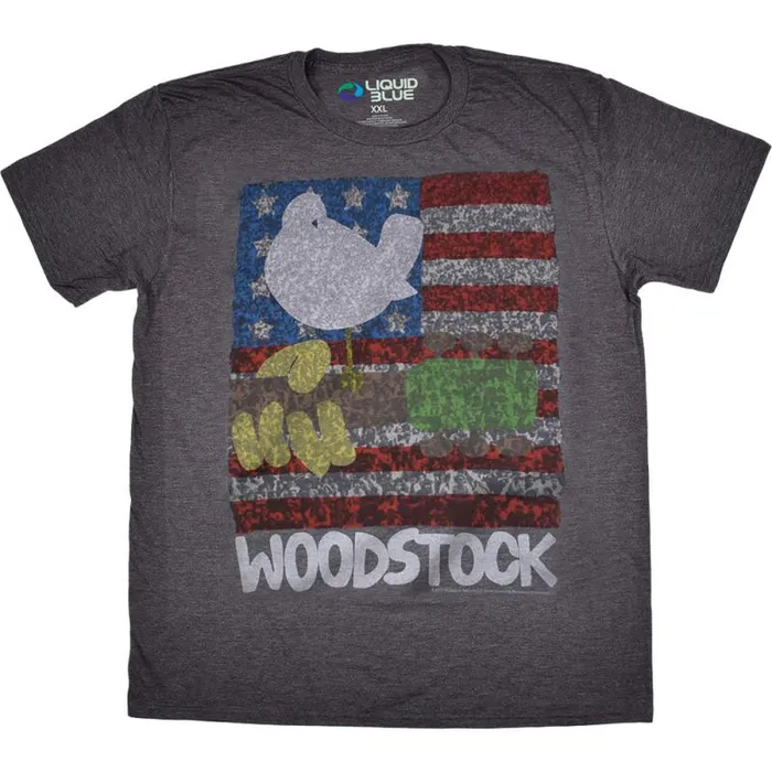 Liquid Blue PolyCotton TShirt Men American Woodstock Dark Heather PolyCotton TShirt Liquid Blue PolyCotton TShirt Men American Woodstock Dark Heather PolyCotton TShirt