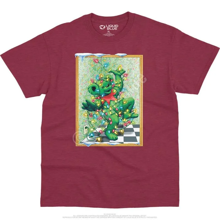 Liquid Blue TShirt Men Tangled Bear TShirt