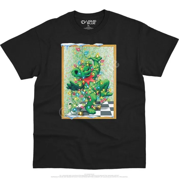 Liquid Blue TShirt Men Tangled Bear TShirt