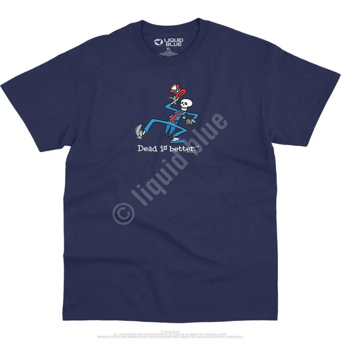 Liquid Blue TShirt Men Yankee Dead Is Better TShirt