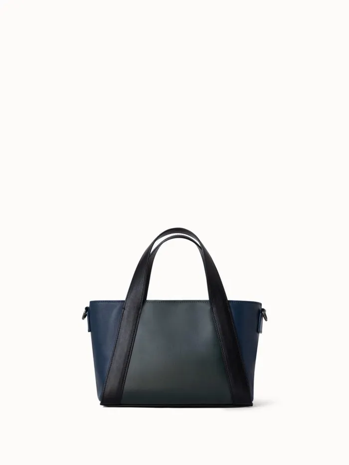 Little Alexa Handbag In Softcalf Colorblock Bottlepacificblack Women Akris Crossbody Bags