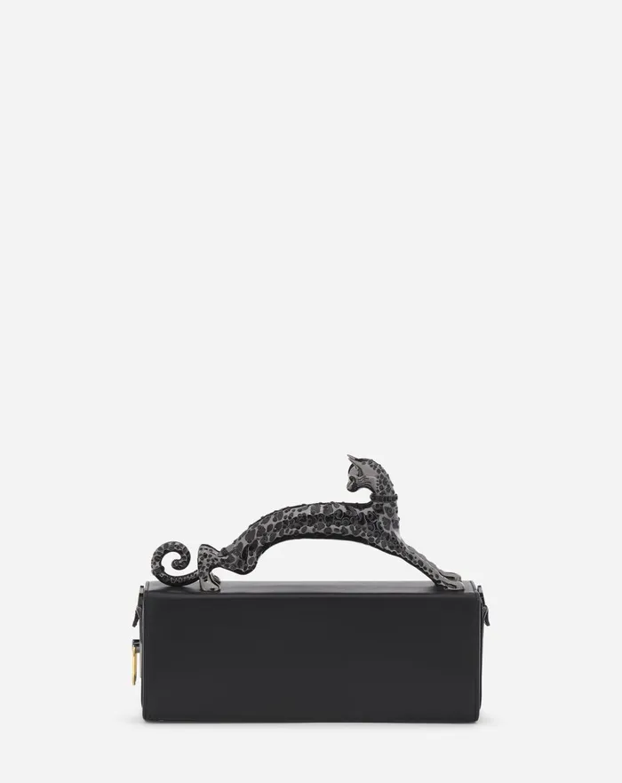 Medium Pencil Cat Leather Bag Black Women Lanvin Tote Bags and Top Handle Bags Medium Pencil Cat Leather Bag Black Women Lanvin Tote Bags and Top Handle Bags