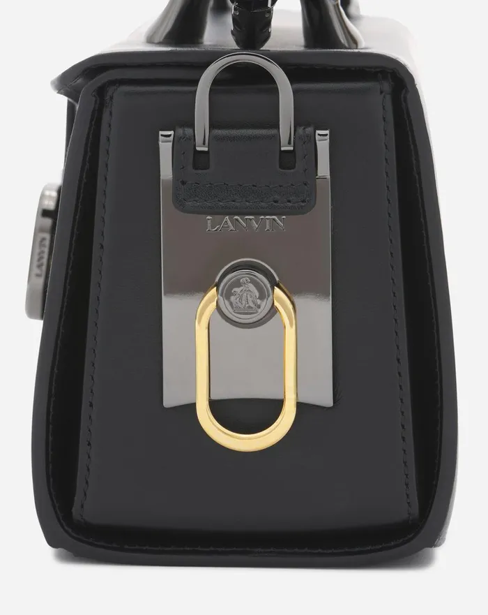 Medium Pencil Cat Leather Bag Black Women Lanvin Tote Bags and Top Handle Bags Medium Pencil Cat Leather Bag Black Women Lanvin Tote Bags and Top Handle Bags