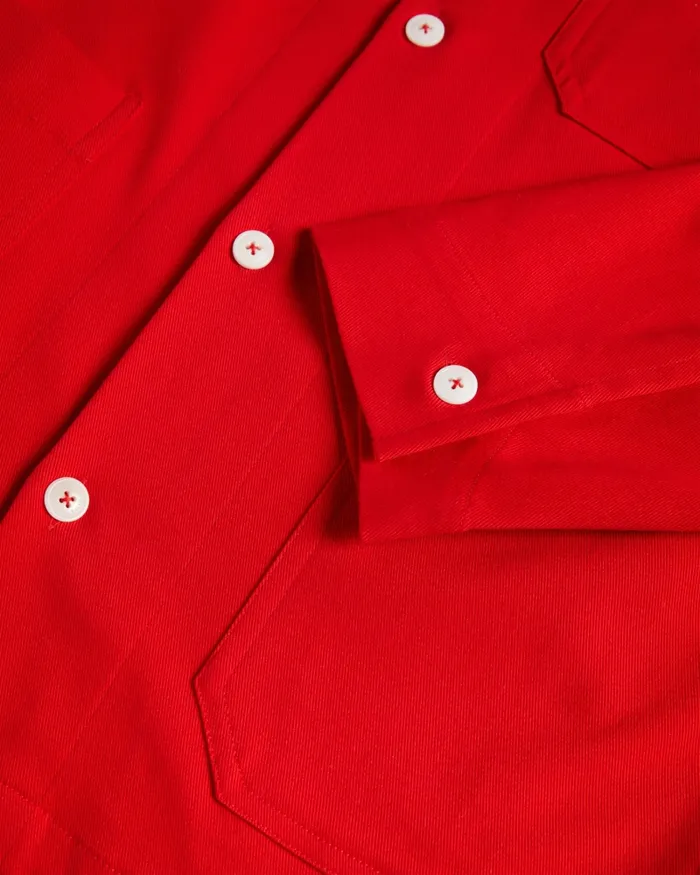 Men ARID 8211 Dropped Shoulder Shacket Red Ted Baker Shirts Men ARID 8211 Dropped Shoulder Shacket Red Ted Baker Shirts