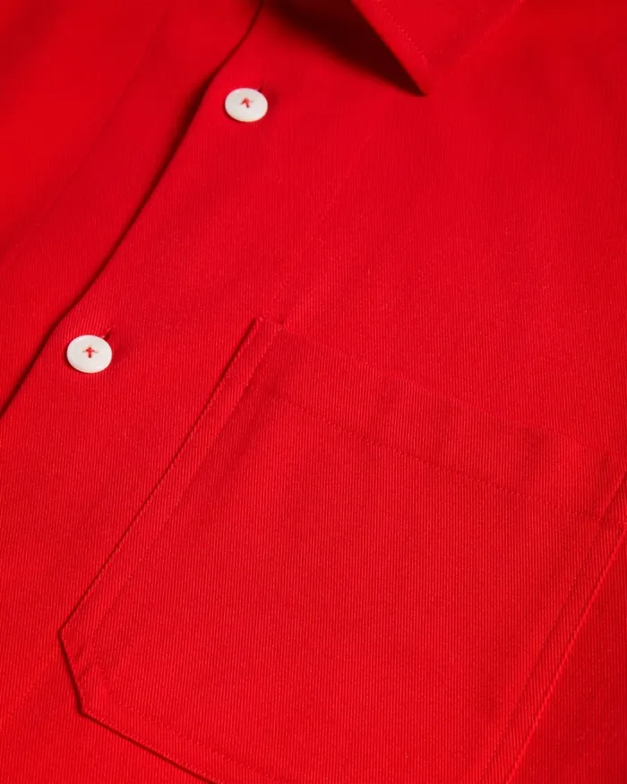 Men ARID 8211 Dropped Shoulder Shacket Red Ted Baker Shirts Men ARID 8211 Dropped Shoulder Shacket Red Ted Baker Shirts